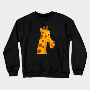 Quirky Giraffe Delight Crewneck Sweatshirt